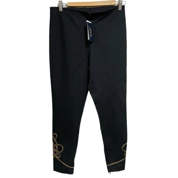 Like New, Polo Ralph Lauren Bullion Trim Legging Pants - Picture 7 of 16